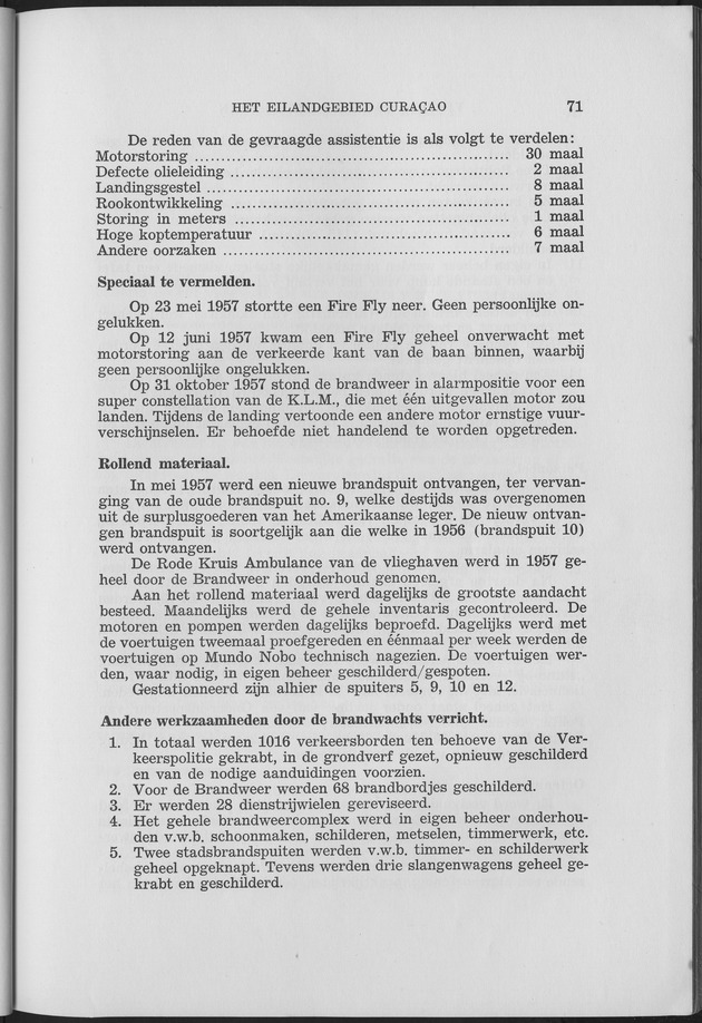 Verslag van de toestand van het eilandgebied Curacao 1957 - Page 71