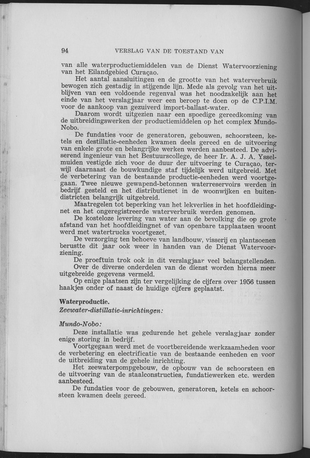 Verslag van de toestand van het eilandgebied Curacao 1957 - Page 94