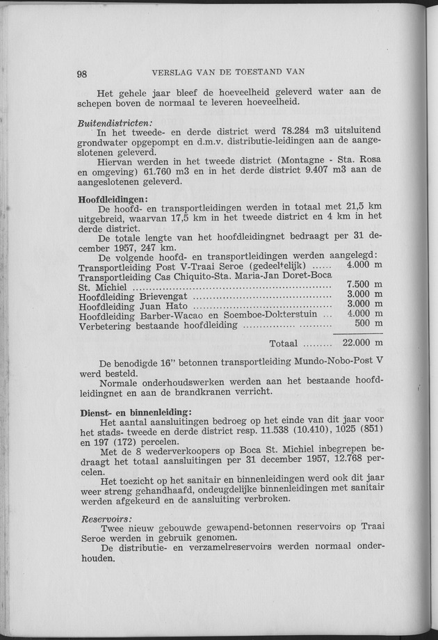 Verslag van de toestand van het eilandgebied Curacao 1957 - Page 98