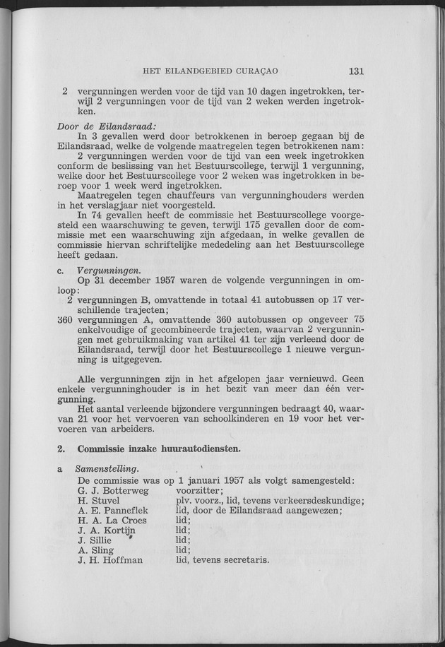 Verslag van de toestand van het eilandgebied Curacao 1957 - Page 131