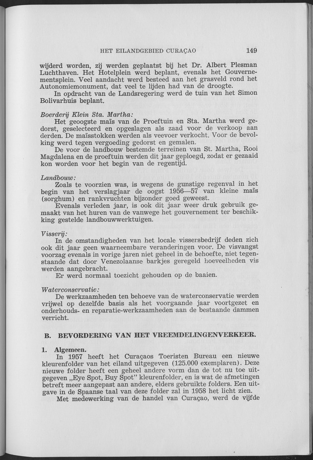 Verslag van de toestand van het eilandgebied Curacao 1957 - Page 149