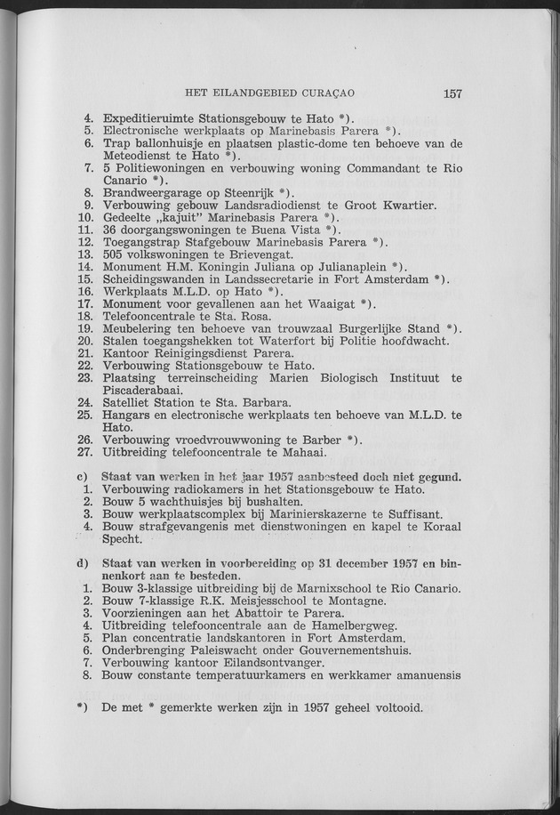 Verslag van de toestand van het eilandgebied Curacao 1957 - Page 157