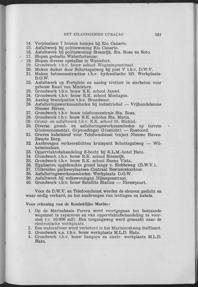 Verslag van de toestand van het eilandgebied Curacao 1957 - Page 161