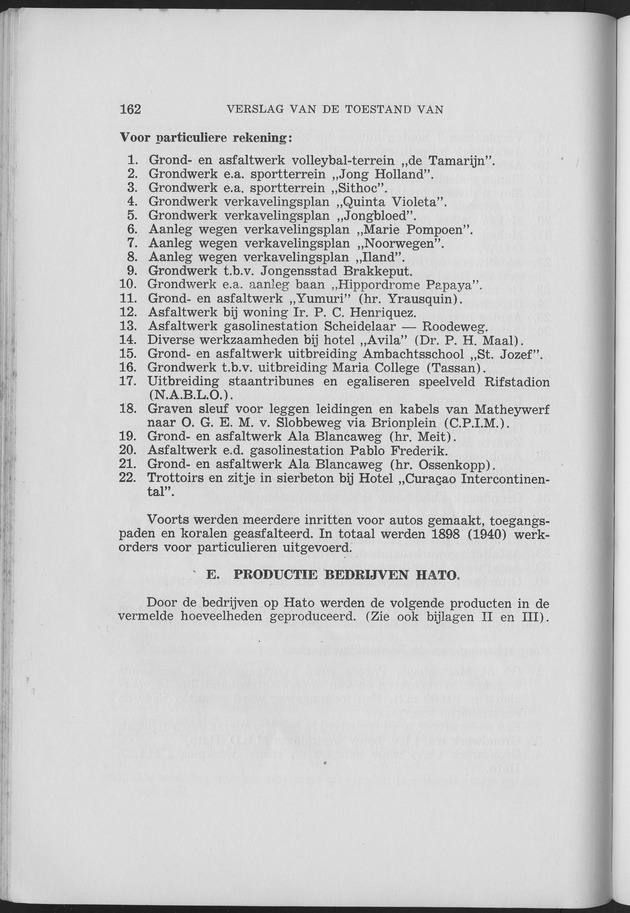 Verslag van de toestand van het eilandgebied Curacao 1957 - Page 162