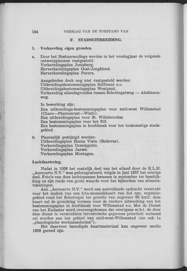 Verslag van de toestand van het eilandgebied Curacao 1957 - Page 164