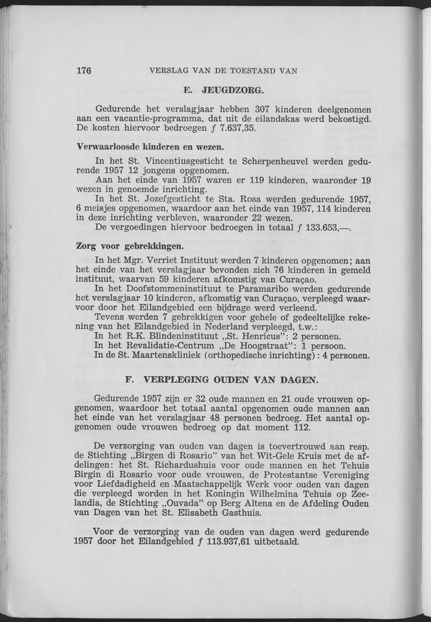 Verslag van de toestand van het eilandgebied Curacao 1957 - Page 176