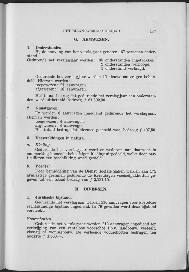 Verslag van de toestand van het eilandgebied Curacao 1957 - Page 177