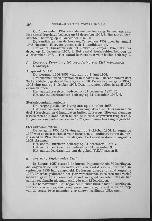 Verslag van de toestand van het eilandgebied Curacao 1957 - Page 190