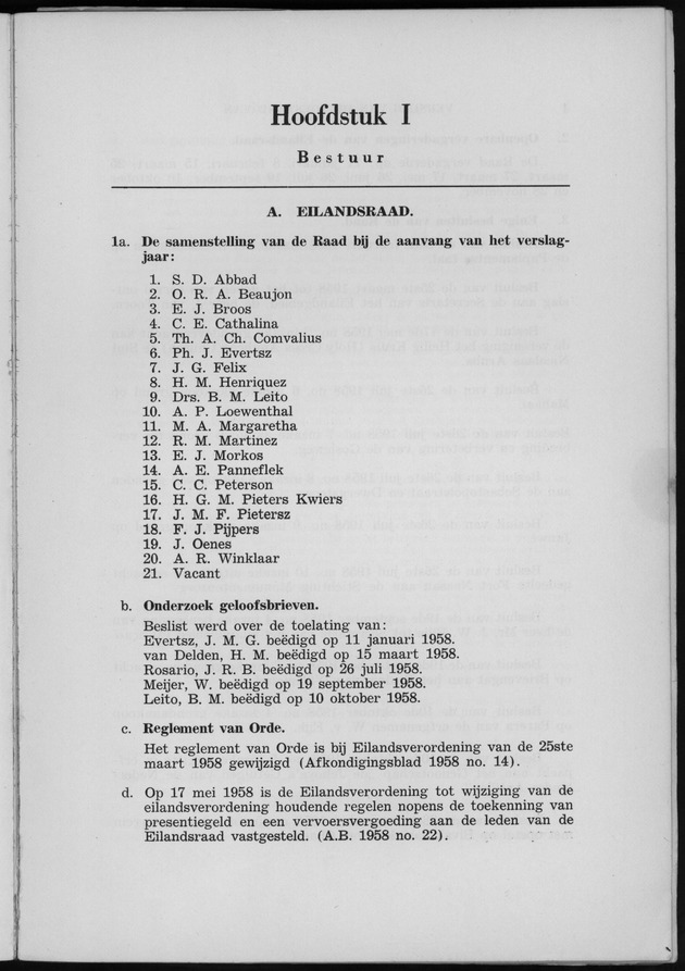 Verslag van de toestand van het eilandgebied Curacao 1958 - Page 3