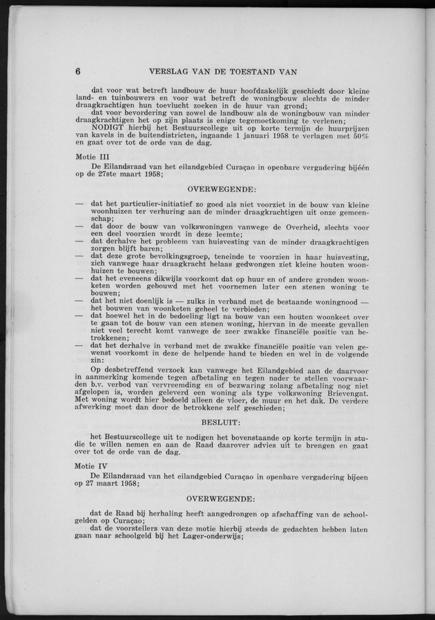 Verslag van de toestand van het eilandgebied Curacao 1958 - Page 6
