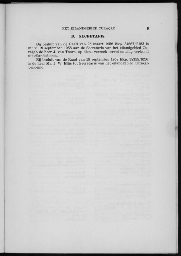 Verslag van de toestand van het eilandgebied Curacao 1958 - Page 9