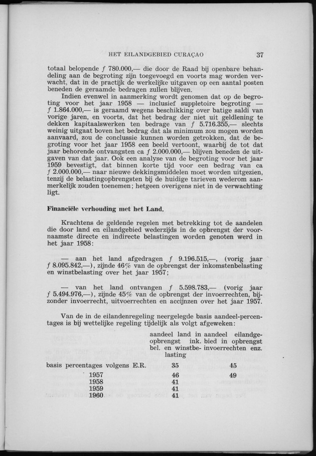 Verslag van de toestand van het eilandgebied Curacao 1958 - Page 37