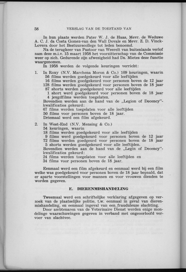 Verslag van de toestand van het eilandgebied Curacao 1958 - Page 58