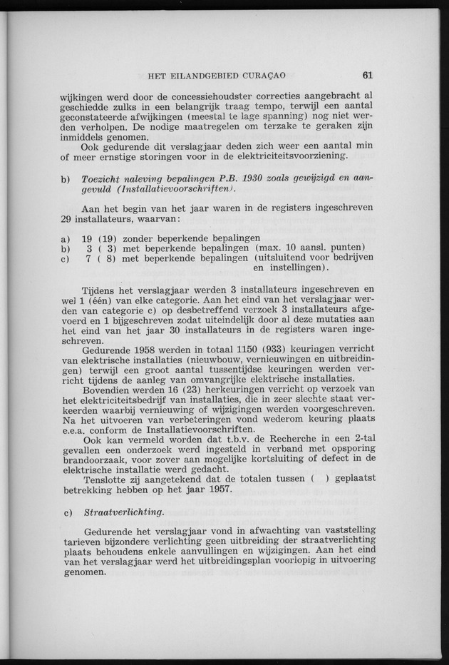 Verslag van de toestand van het eilandgebied Curacao 1958 - Page 61