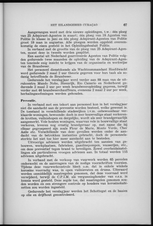 Verslag van de toestand van het eilandgebied Curacao 1958 - Page 67