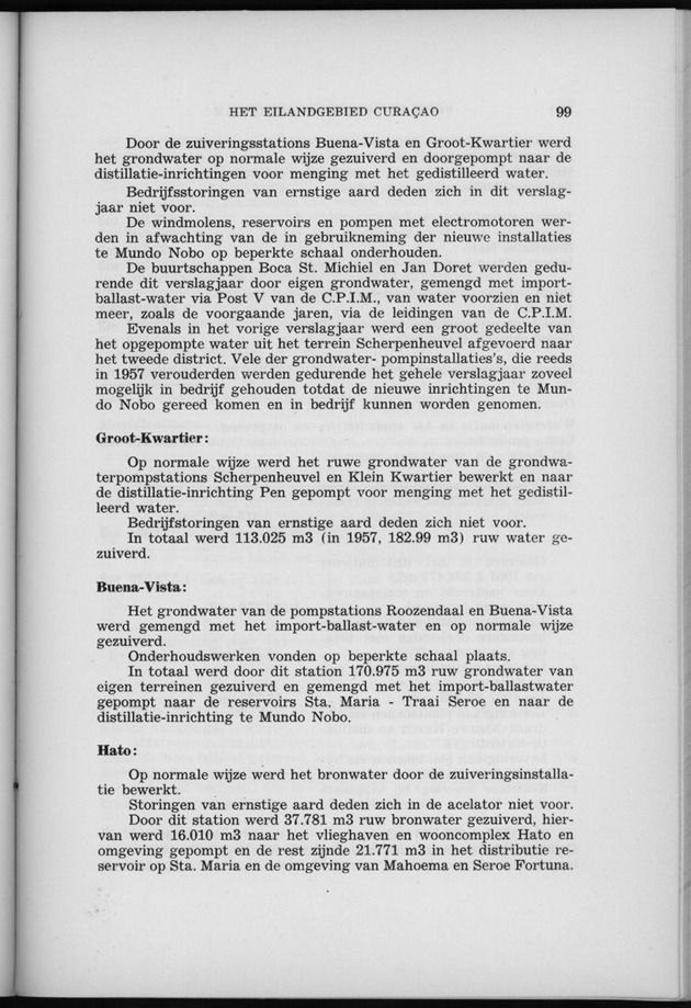 Verslag van de toestand van het eilandgebied Curacao 1958 - Page 99