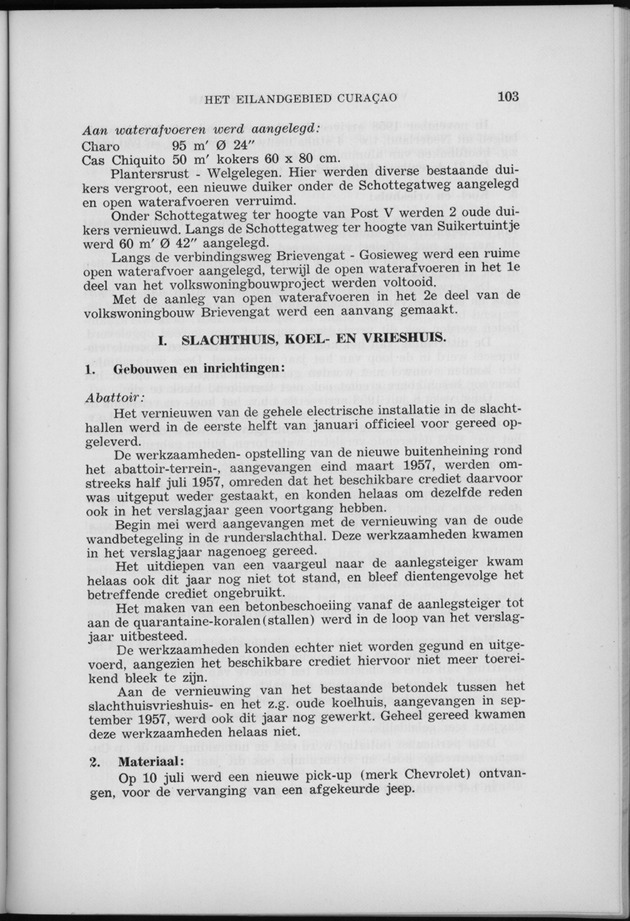 Verslag van de toestand van het eilandgebied Curacao 1958 - Page 103