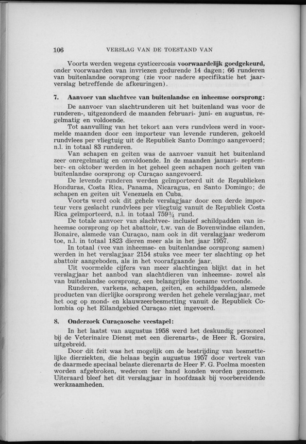 Verslag van de toestand van het eilandgebied Curacao 1958 - Page 106