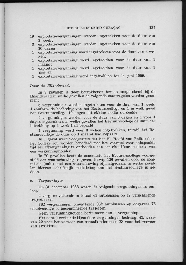 Verslag van de toestand van het eilandgebied Curacao 1958 - Page 127