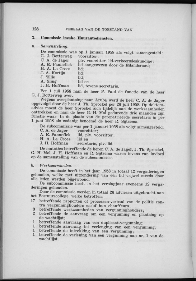 Verslag van de toestand van het eilandgebied Curacao 1958 - Page 128