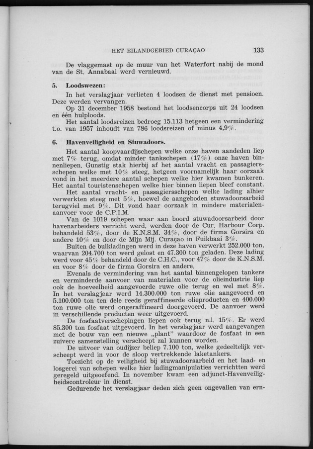 Verslag van de toestand van het eilandgebied Curacao 1958 - Page 133
