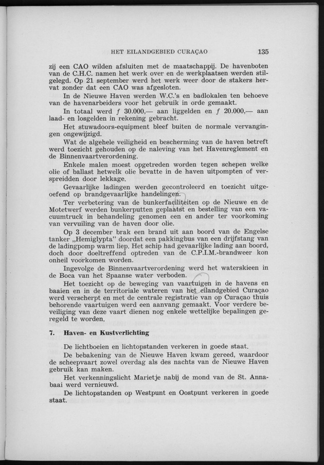 Verslag van de toestand van het eilandgebied Curacao 1958 - Page 135