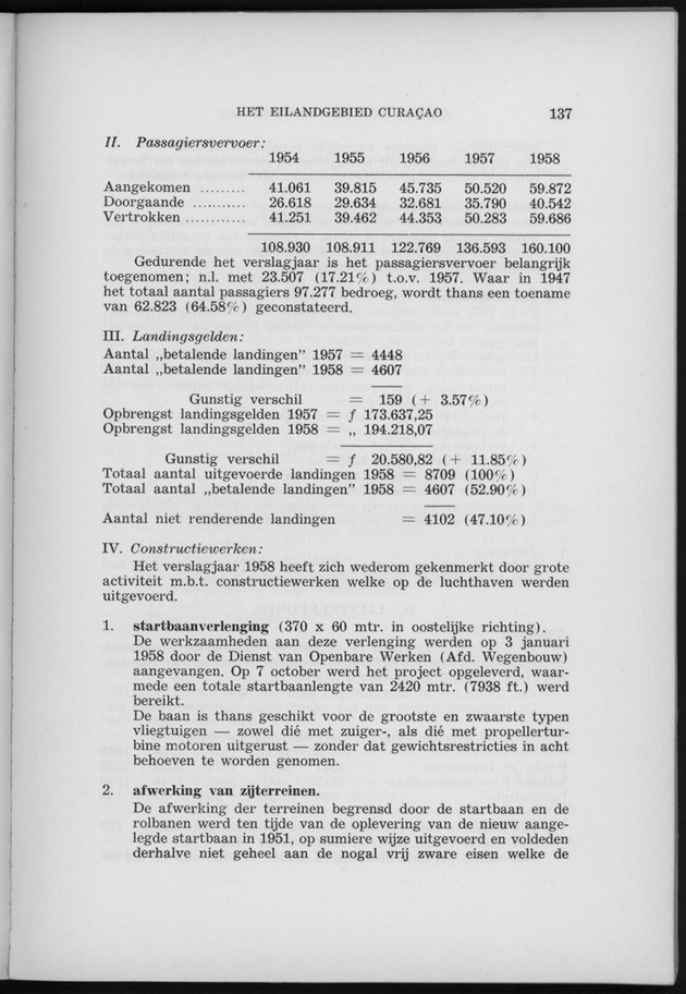 Verslag van de toestand van het eilandgebied Curacao 1958 - Page 137