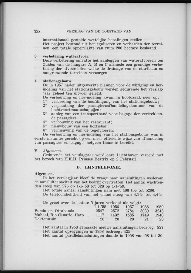 Verslag van de toestand van het eilandgebied Curacao 1958 - Page 138