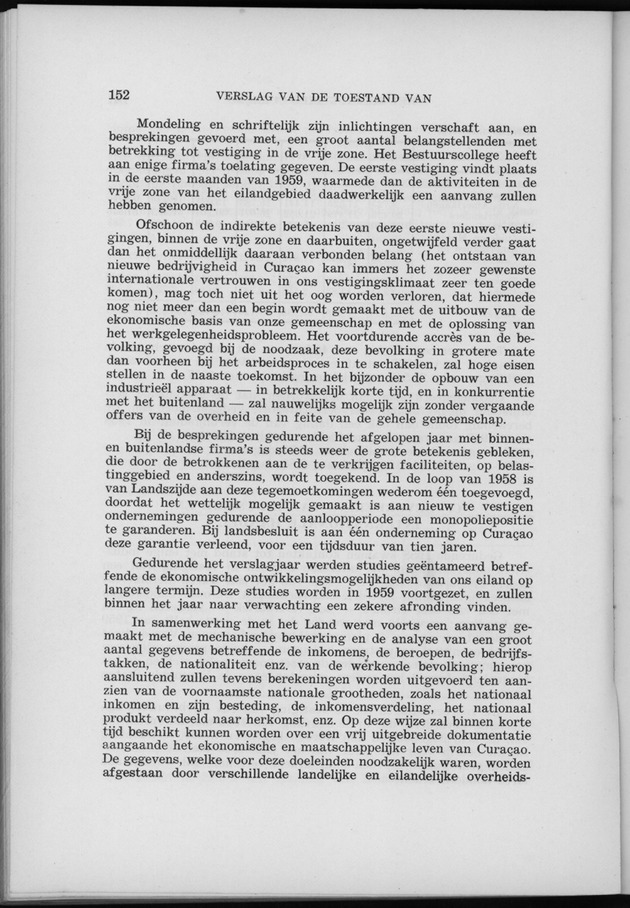 Verslag van de toestand van het eilandgebied Curacao 1958 - Page 152