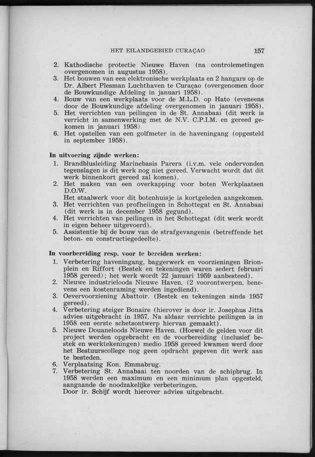 Verslag van de toestand van het eilandgebied Curacao 1958 - Page 157