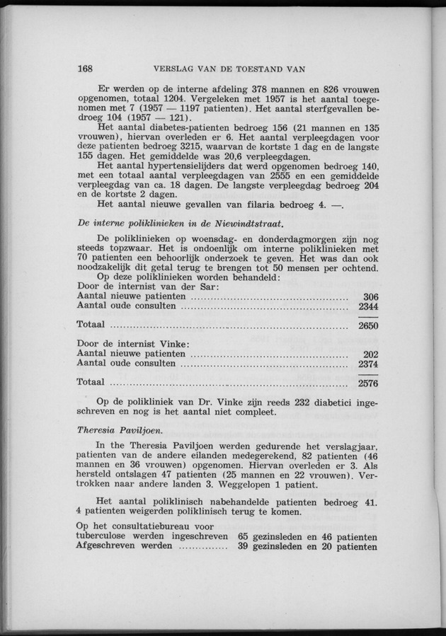 Verslag van de toestand van het eilandgebied Curacao 1958 - Page 168
