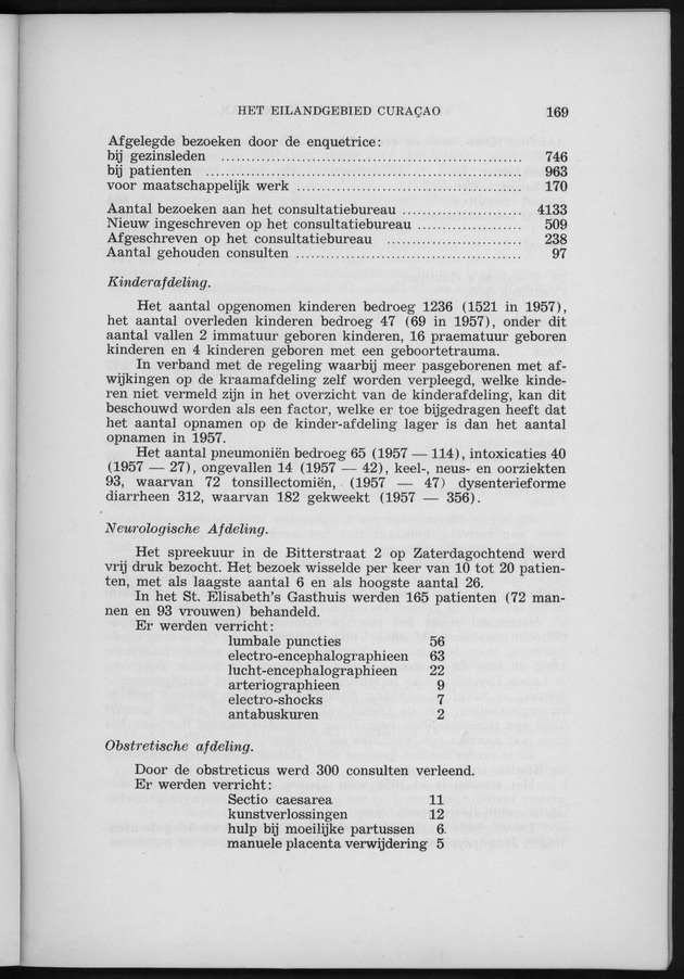 Verslag van de toestand van het eilandgebied Curacao 1958 - Page 169