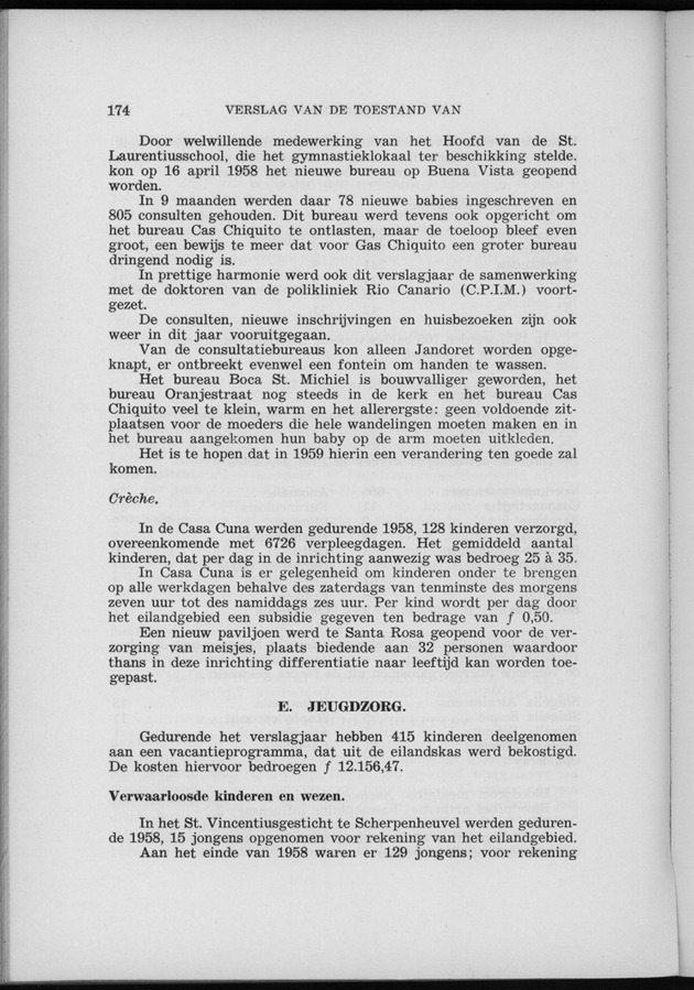 Verslag van de toestand van het eilandgebied Curacao 1958 - Page 174
