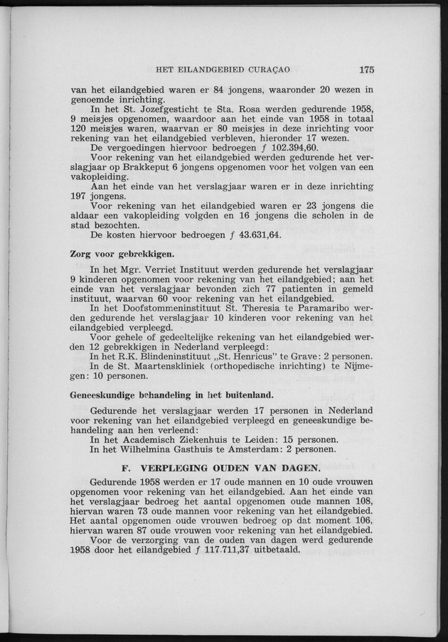 Verslag van de toestand van het eilandgebied Curacao 1958 - Page 175