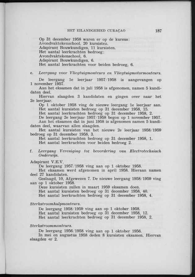 Verslag van de toestand van het eilandgebied Curacao 1958 - Page 187