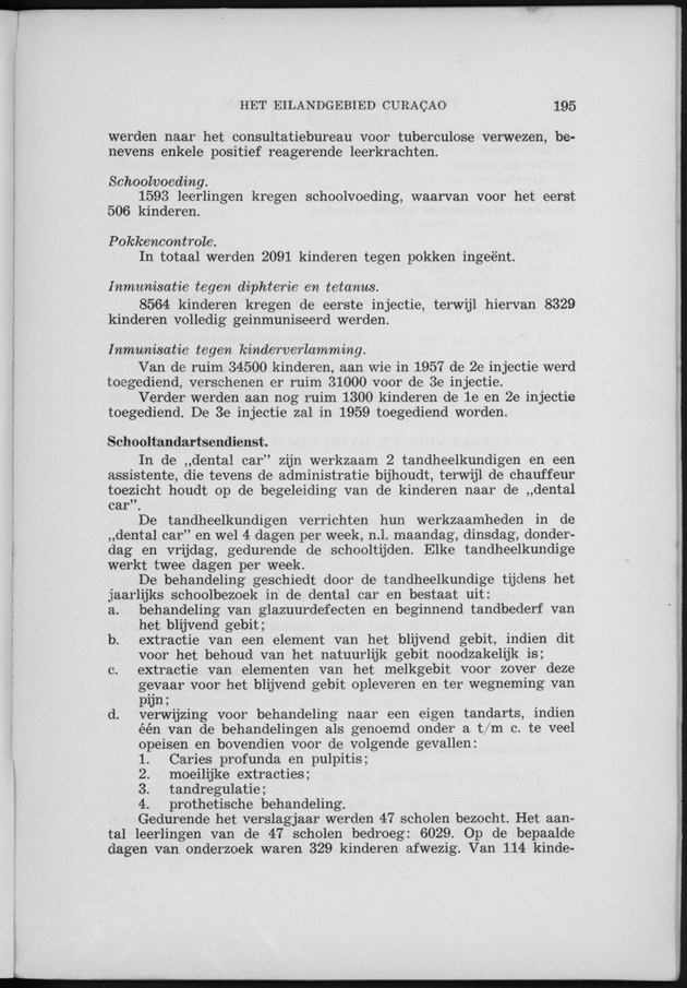 Verslag van de toestand van het eilandgebied Curacao 1958 - Page 195