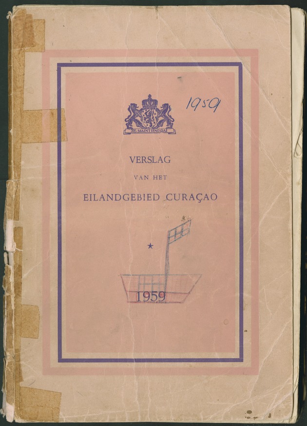 Verslag van de toestand van het eilandgebied Curacao 1959 - Front Cover