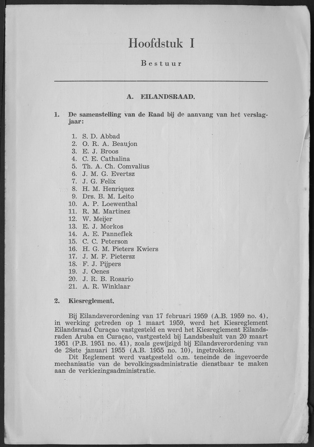 Verslag van de toestand van het eilandgebied Curacao 1959 - Page 2