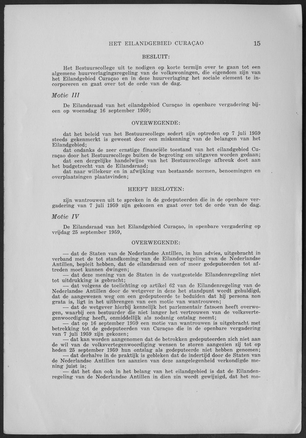 Verslag van de toestand van het eilandgebied Curacao 1959 - Page 15