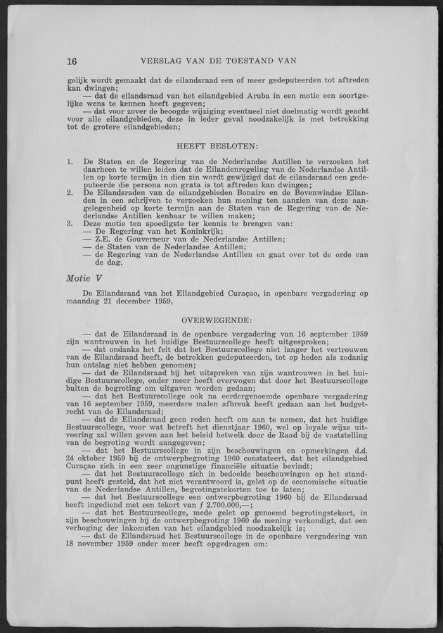 Verslag van de toestand van het eilandgebied Curacao 1959 - Page 16