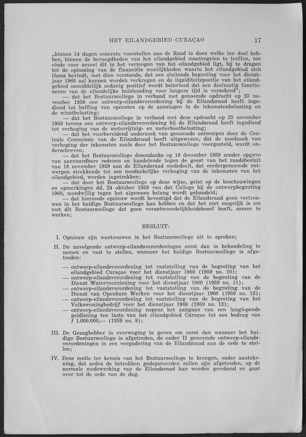 Verslag van de toestand van het eilandgebied Curacao 1959 - Page 17