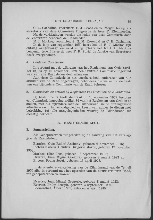 Verslag van de toestand van het eilandgebied Curacao 1959 - Page 19