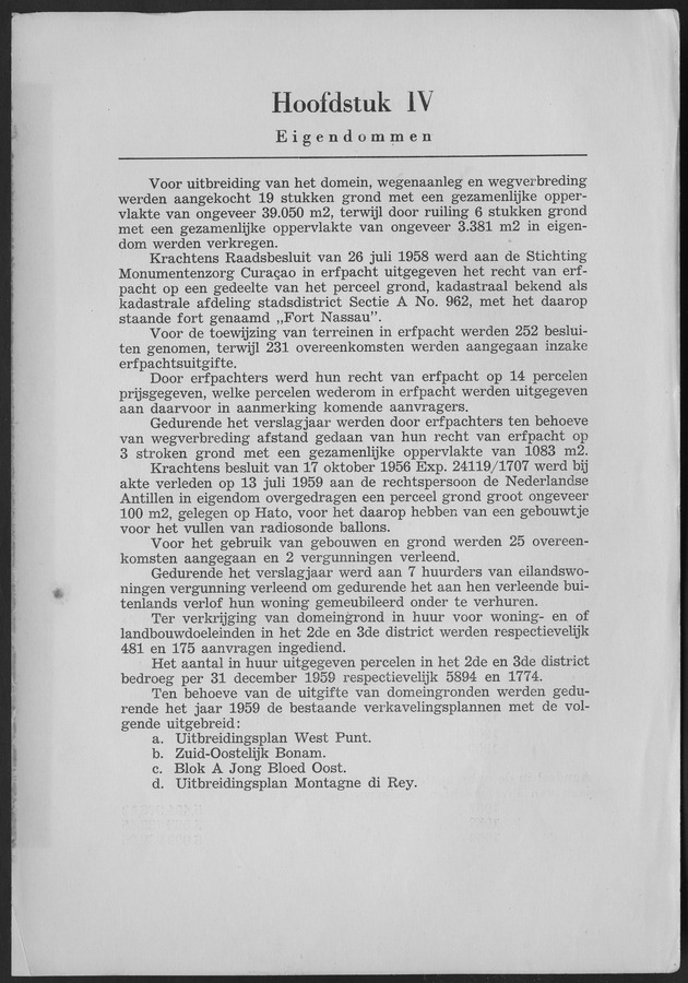 Verslag van de toestand van het eilandgebied Curacao 1959 - Page 47