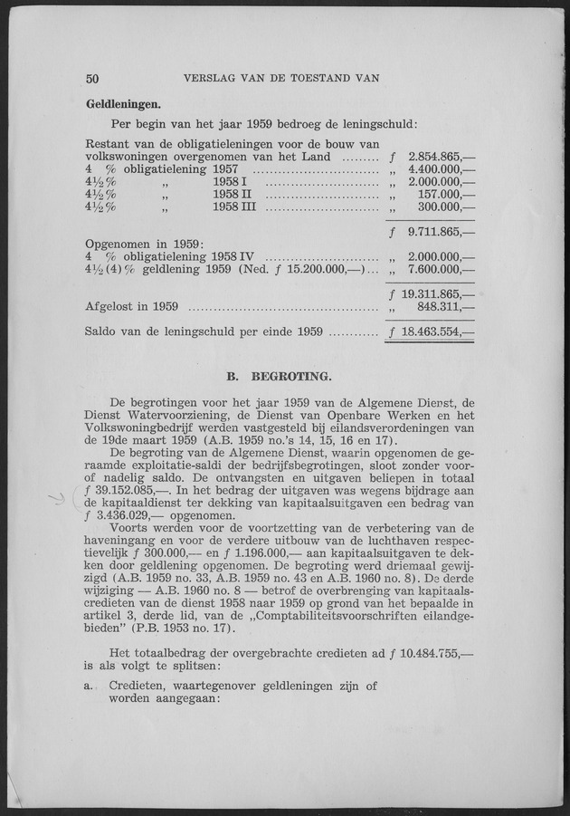 Verslag van de toestand van het eilandgebied Curacao 1959 - Page 50