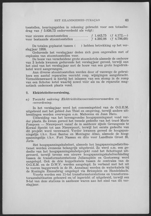 Verslag van de toestand van het eilandgebied Curacao 1959 - Page 63