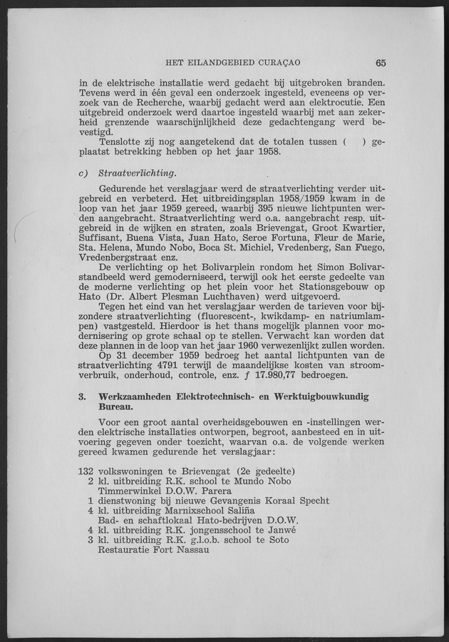 Verslag van de toestand van het eilandgebied Curacao 1959 - Page 65