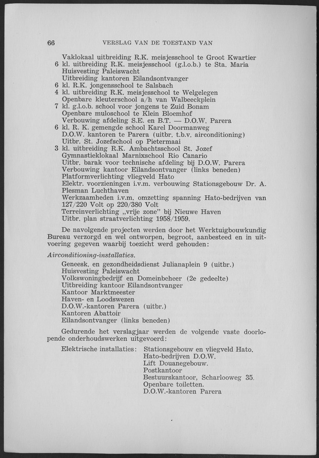 Verslag van de toestand van het eilandgebied Curacao 1959 - Page 66