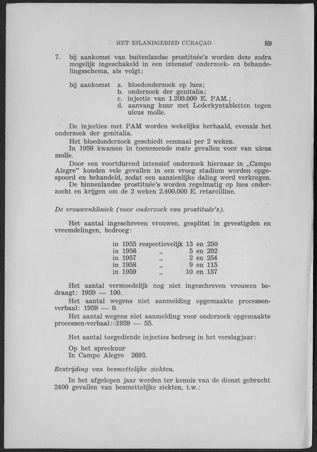 Verslag van de toestand van het eilandgebied Curacao 1959 - Page 89