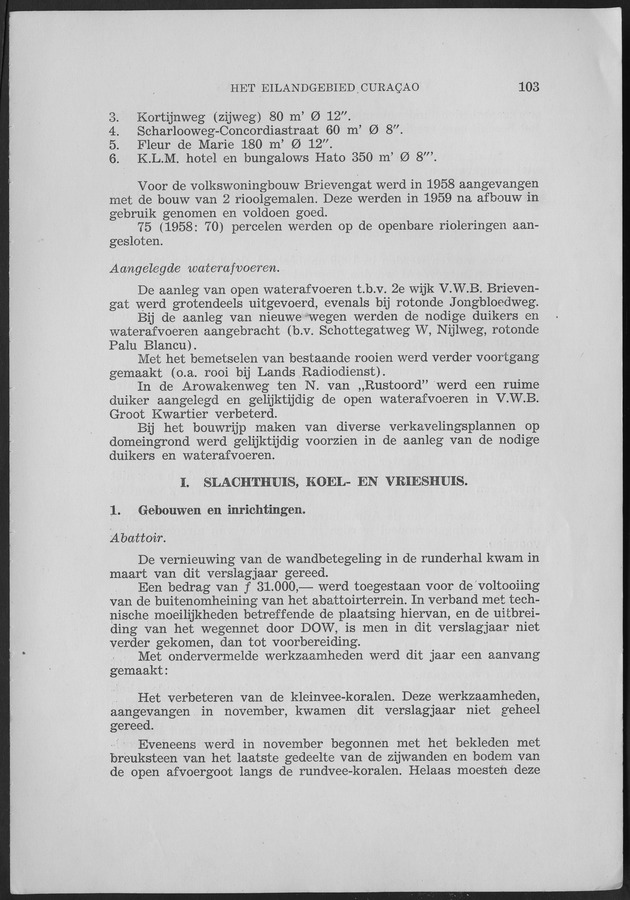 Verslag van de toestand van het eilandgebied Curacao 1959 - Page 103