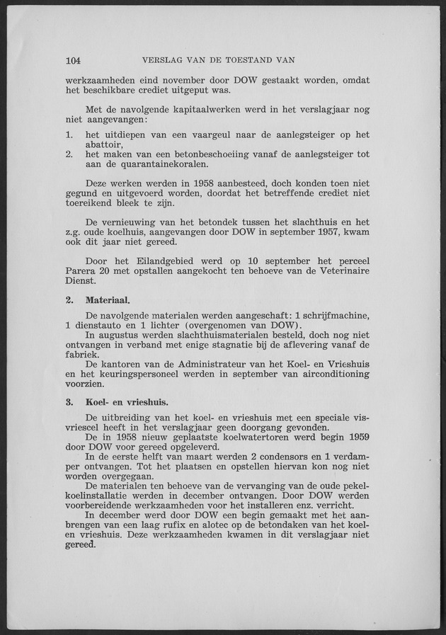 Verslag van de toestand van het eilandgebied Curacao 1959 - Page 104